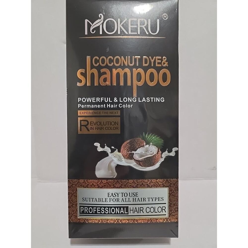 Mokeru Coconut Dye & Shampoo Hair Color Wine Red Professional Kit -NEW